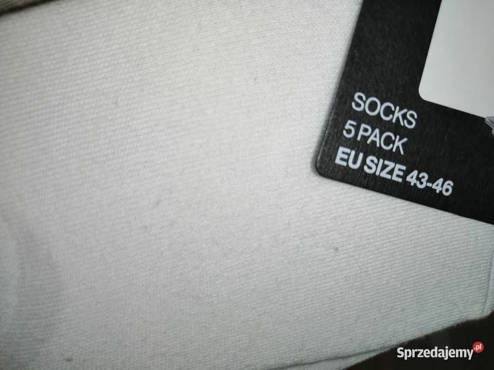 5PACK 5par Białe Krótkie niskie Skarpety Leszno