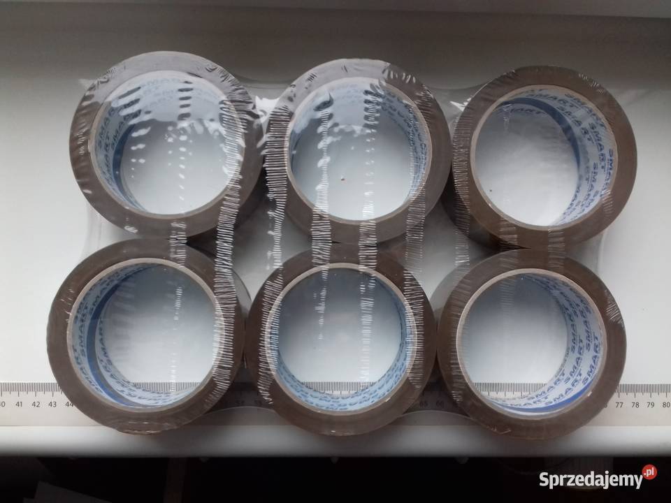 6x Taśmy pakowe przylepne Smart brązowa 48mmx91m Magazynowanie kujawsko-pomorskie Bydgoszcz