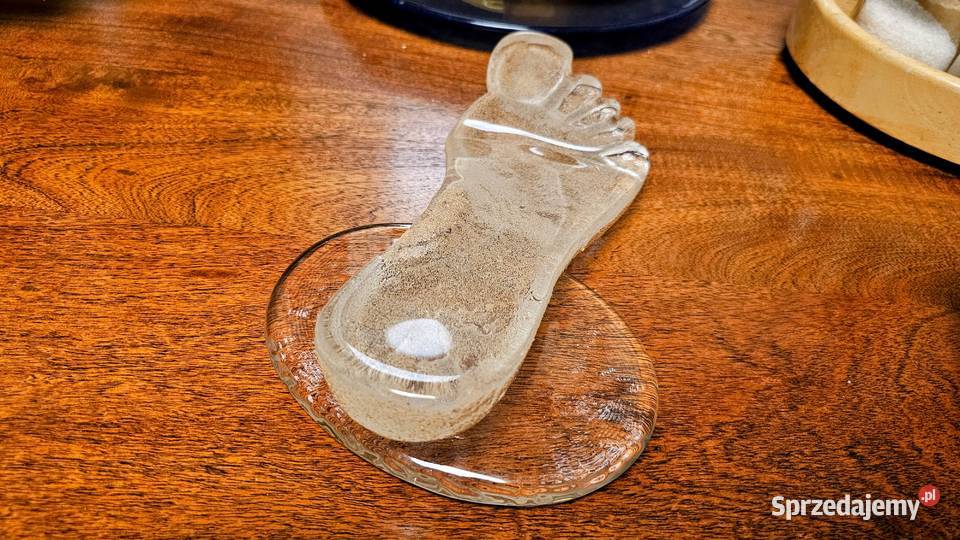 Ireneusz Kiziński unikalna szklana stopa z