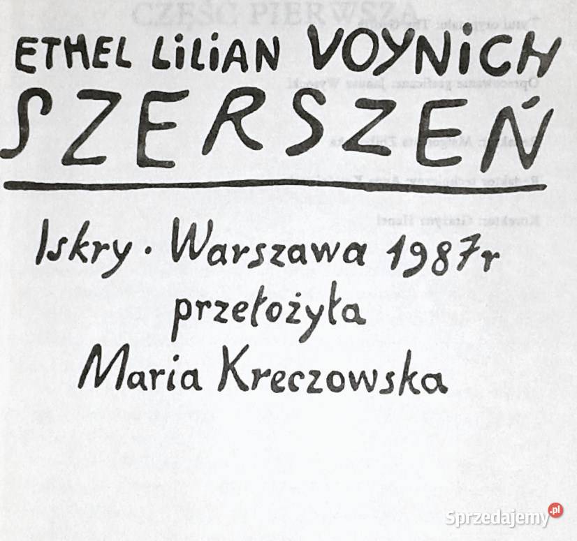 Szerszeń Ethel Lilian Voynich Chełm