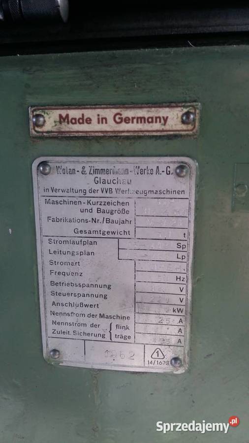 Szlifierka do otworów I walkow WMW