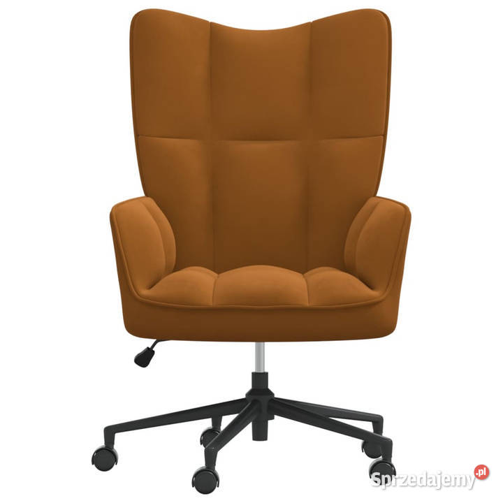 Fotel brązowy obity aksamitem WM328180 Fotele Warszawa sprzedam