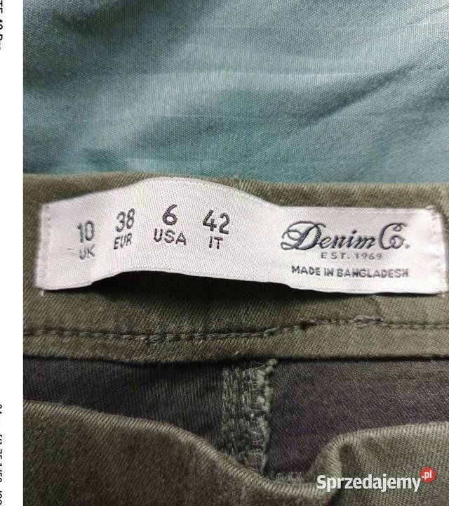 Denim Co Khaki JeggingsRozmiar 10 UK38 EUR Wejherowo sprzedam