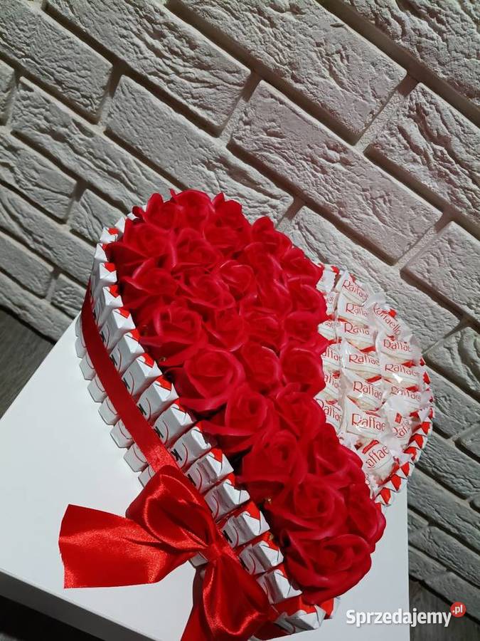 Serce Kinder Słodki box niej Tort ze słodyczy na Konin