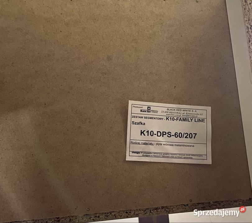 Szafka do mikrofali i piekarnika Lubasz