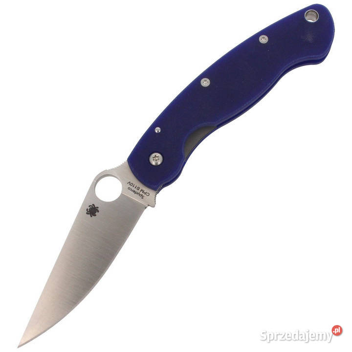Nóż składany Spyderco Military G10 Dark Blue CPM