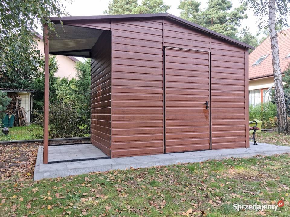 Garaż Blaszany z otwartą przestrzeniąWiata Bartoszyce