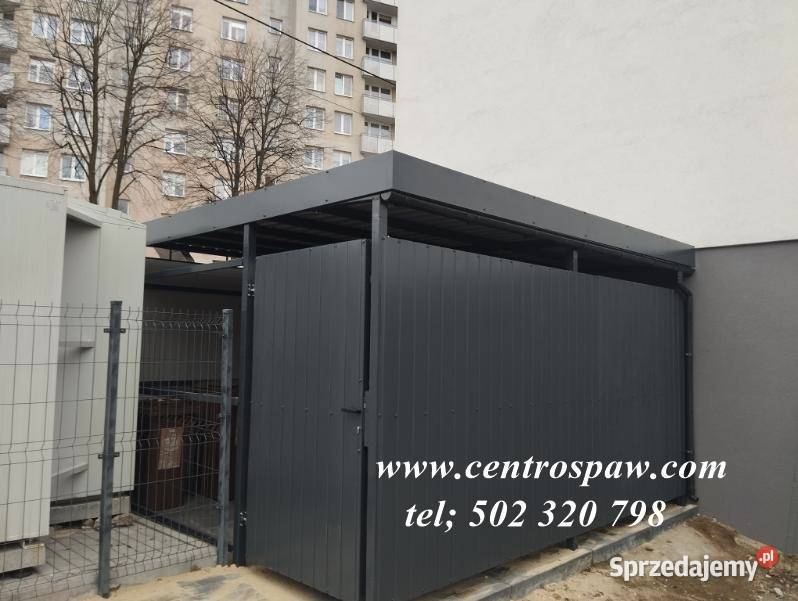 Wiata garażowa śmietnikowa zadaszenie stojak pod Częstochowa