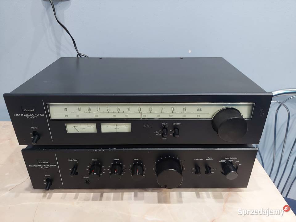Sansui AU217 Amplifier and Sansui TU217 AMFM Łapy