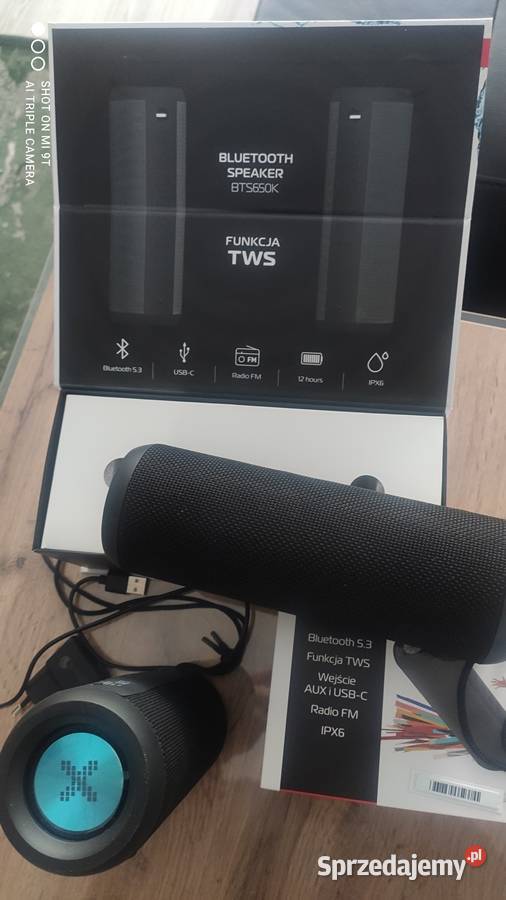 2 x głośnik mobilny Xmusic BTS650K czarny 2 x Słuchawki i głośniki