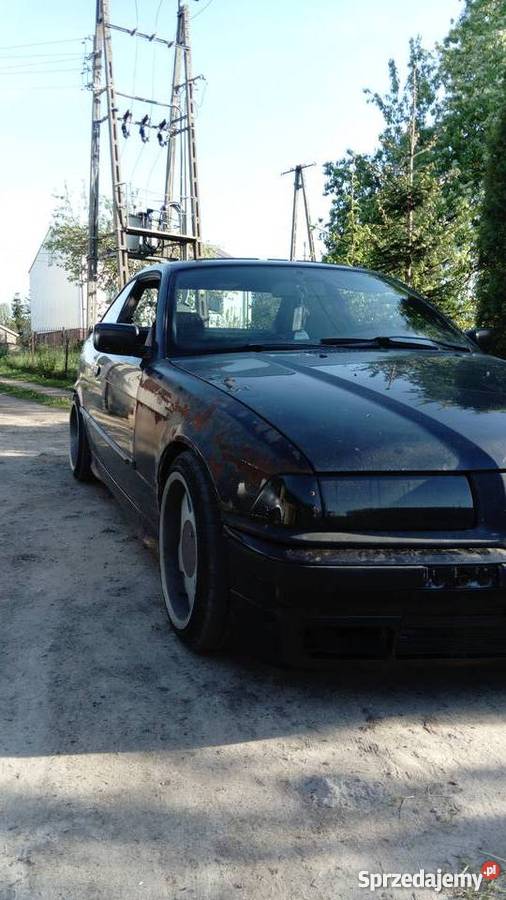 Bmw e36 coupe czarna gleba borbet xenon