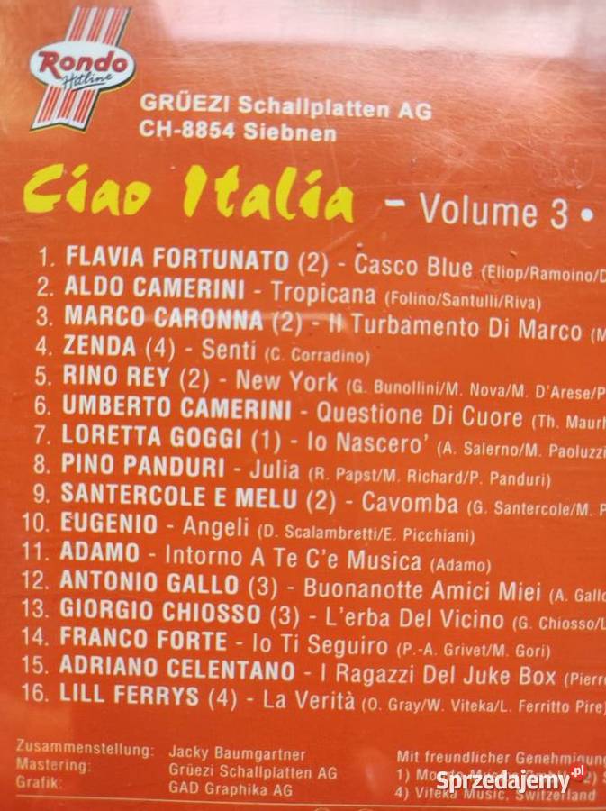 Ciao Italia 1993 Italo hits kolekcjonerska płyta Płyty i kasety