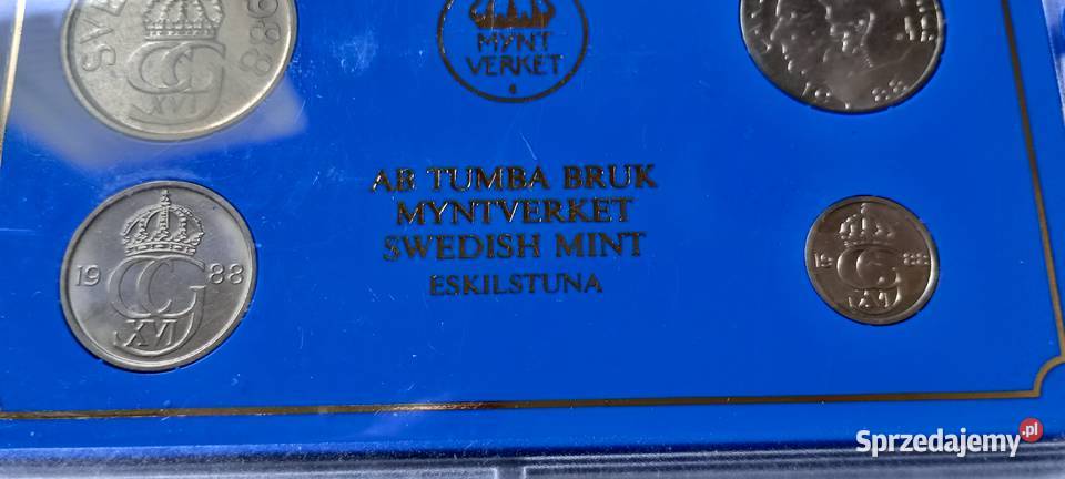 Stare monety 1988 set Dania stan menniczy