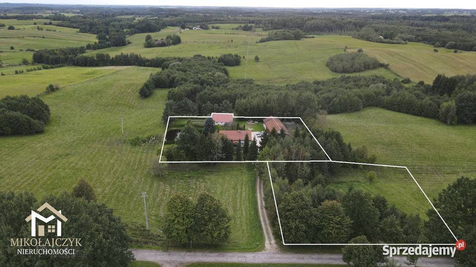 Wyjątkowe siedlisko ze stawem na Warmii 079 ha 7436zł/m2 Bukowiec