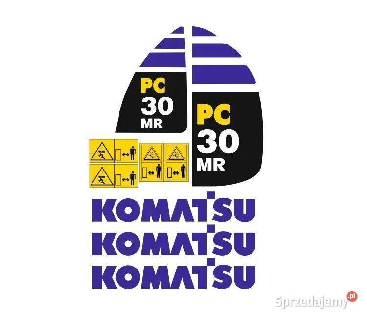 Naklejki oklejenie naklejka KOMATSU PC30MR Janików