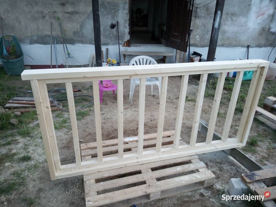 Balustrada drewniana płot ganek barierka Gorzów Wielkopolski