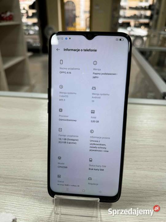 Smartfon Oppo A16 3 GB 32 GB Elektronika Elbląg