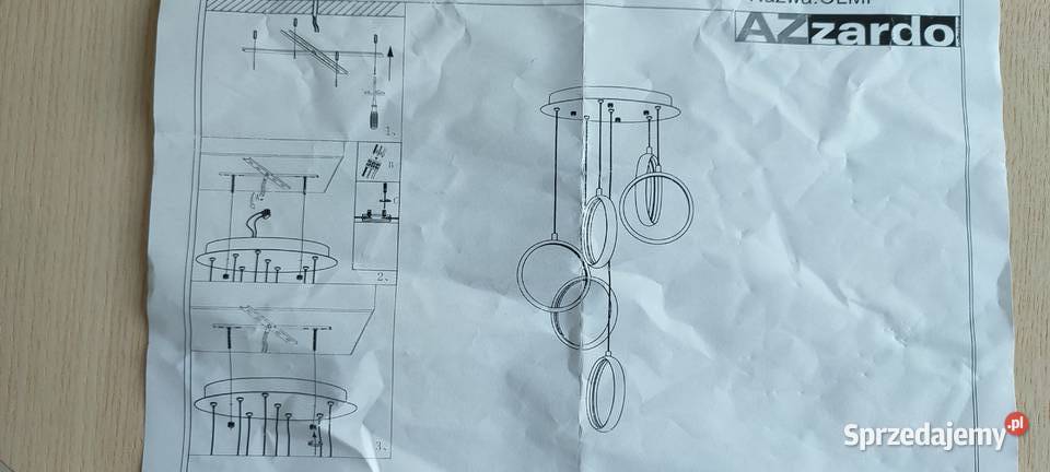 Lampa wisząca AZZARDO OLIMP MP650136CH Warszawa