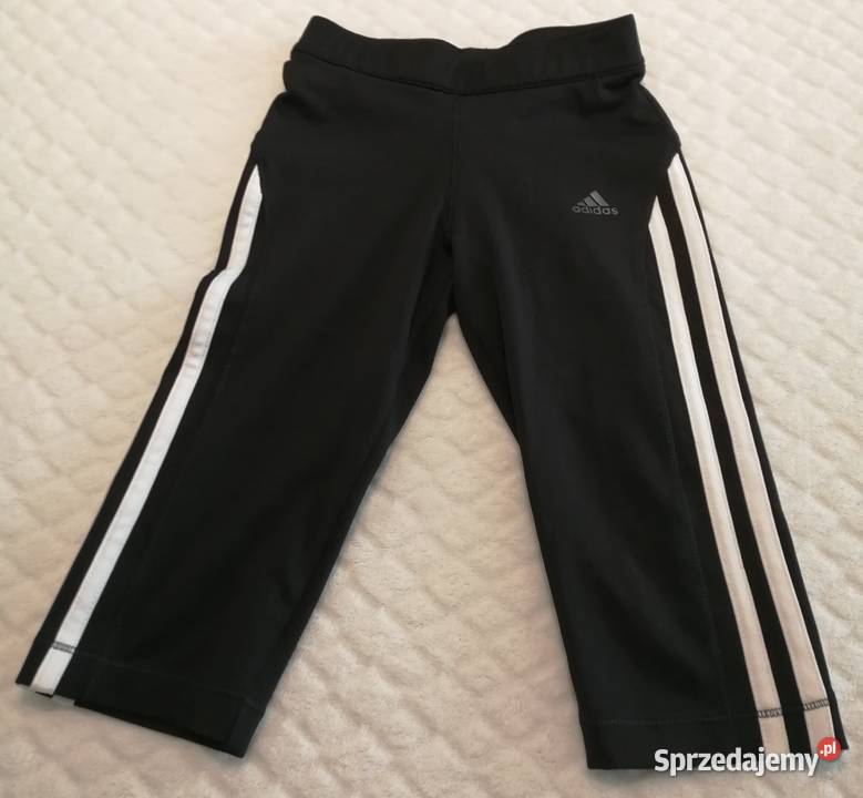 Spodnie dresowe czarne 116 Adidas climalite