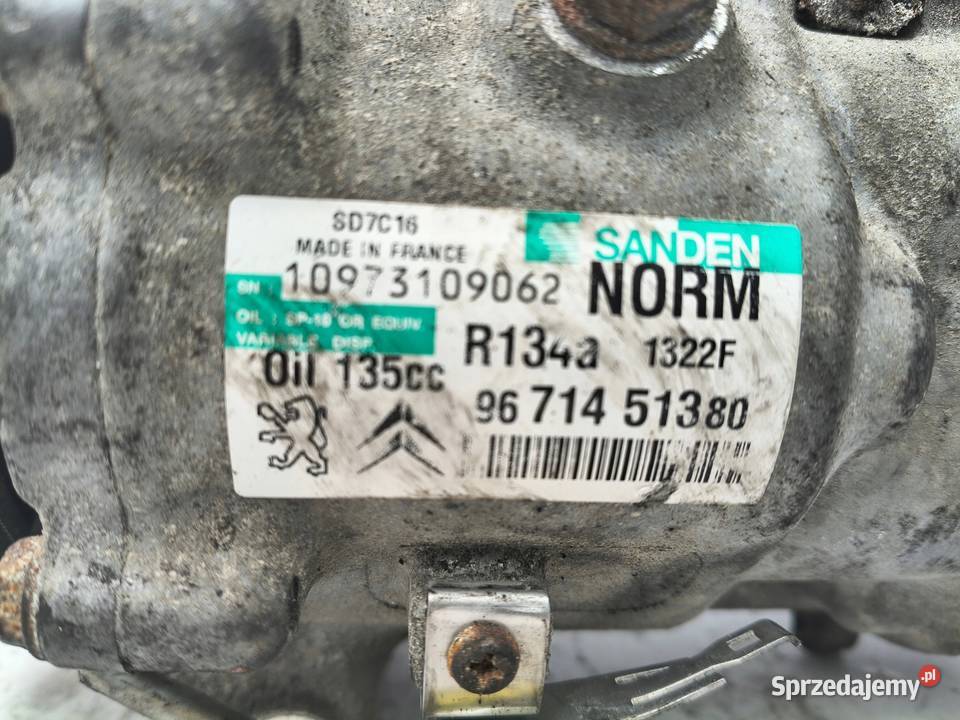 SPRĘŻARKA KLIMATYZACJI Peugeot 508 20 HDI lubelskie Chełm