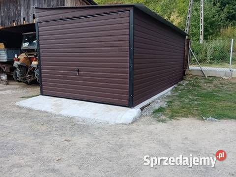 Garaż blaszany blaszak drewnopodobny 3x5 Jędrzejów