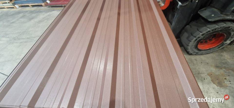 Blacha trapezowa T18 grafit RAL 8017m Pokrycia dachowe Przeworsk