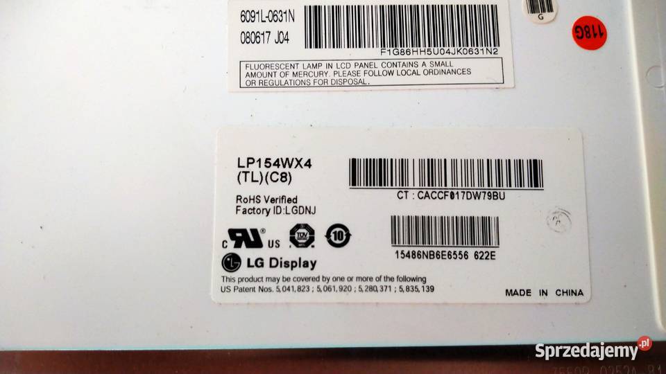 Matryca LP154WX4 154 1280x800 LG 30 pin Elbląg