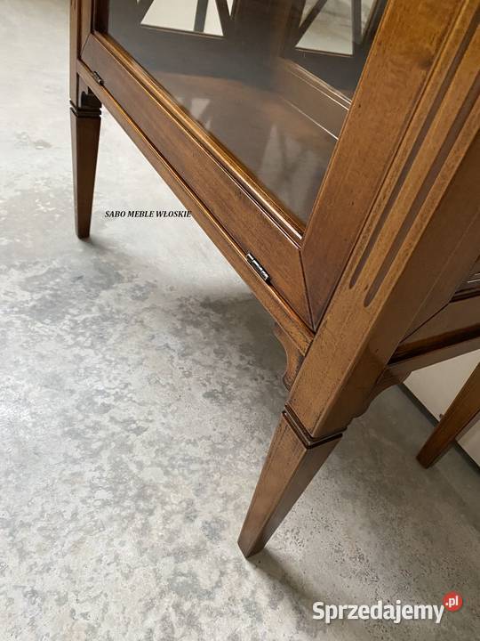 Klasyczna konsola szklana Selwa 13CS orzechowa sprzedam