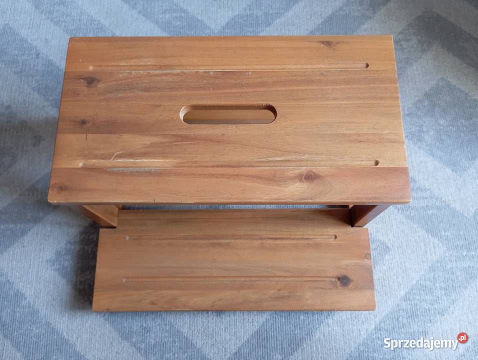 Drewniany SCHODEK Taboret ze schodkiem PODNÓŻEK Stołki i taborety mazowieckie Warszawa