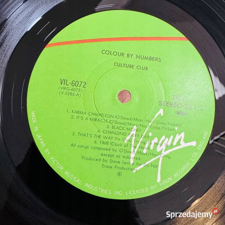 Culture Club Colour By Numbers NMNM Japan Obi LP Gdańsk