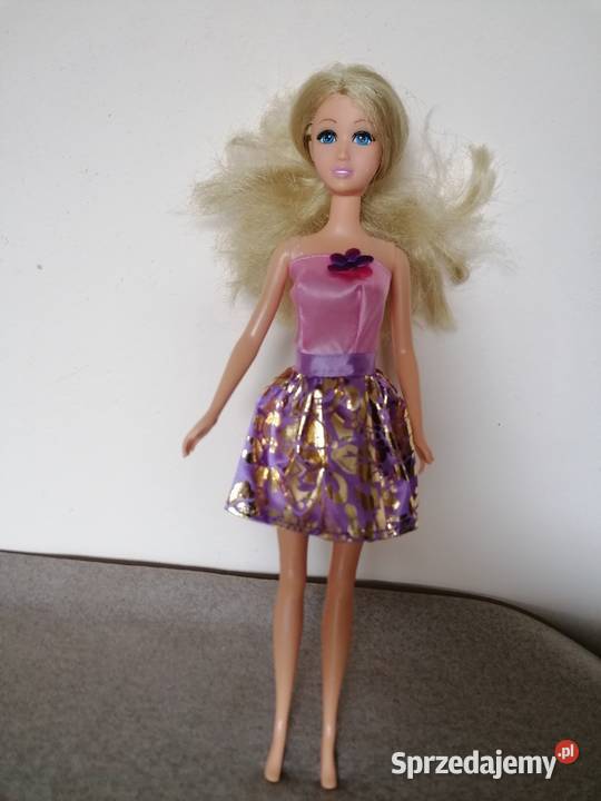Lalka Barbie w liliowej sukience Łódź