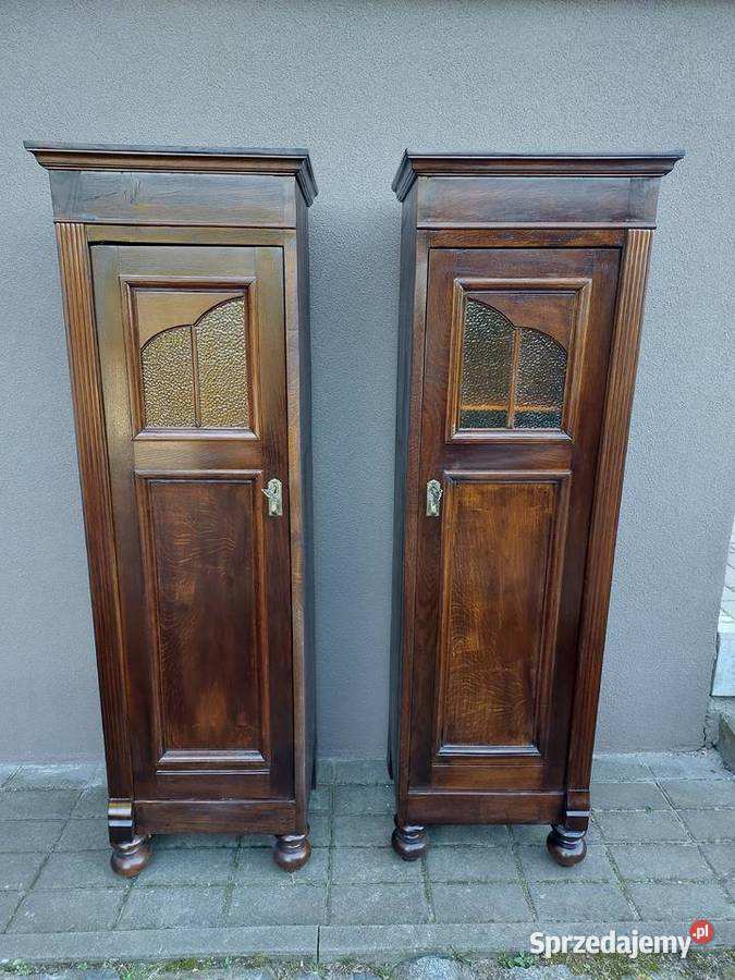 Stary słupek szafka biblioteka bieliźniarka dąb Meble pomorskie Tczew