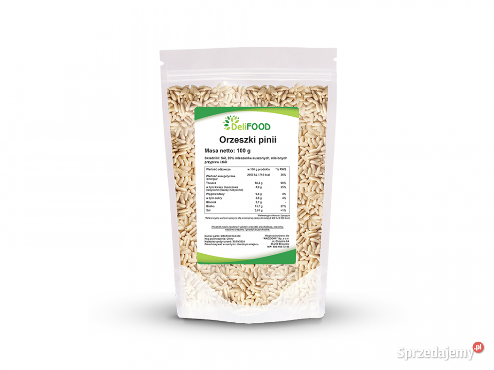 Orzechy Pinii 100g Brzozów