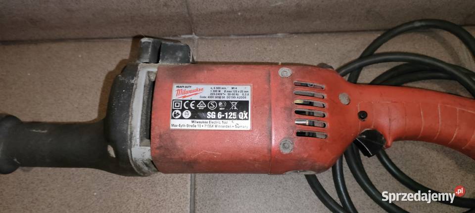 szlifierka prosta milwaukee sg6125 qx Sucha Beskidzka sprzedam