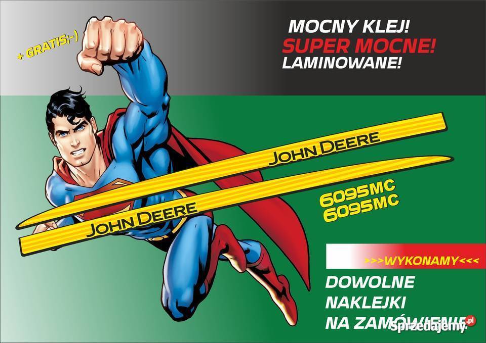 naklejki john deere 6095mc Pozostałe Jeżewo