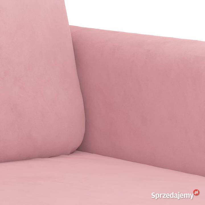 Sofa 2osobowa różowy 140 tapicerowana aksamitem Warszawa