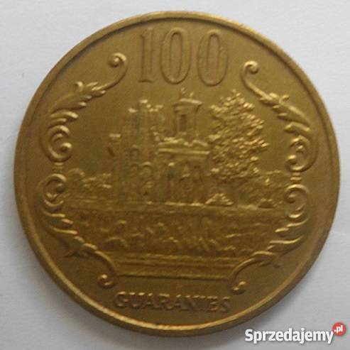 PARAGWAJ100 GUARANIES1995 r GENERAŁ JOSE EDIAZ mazowieckie Legionowo