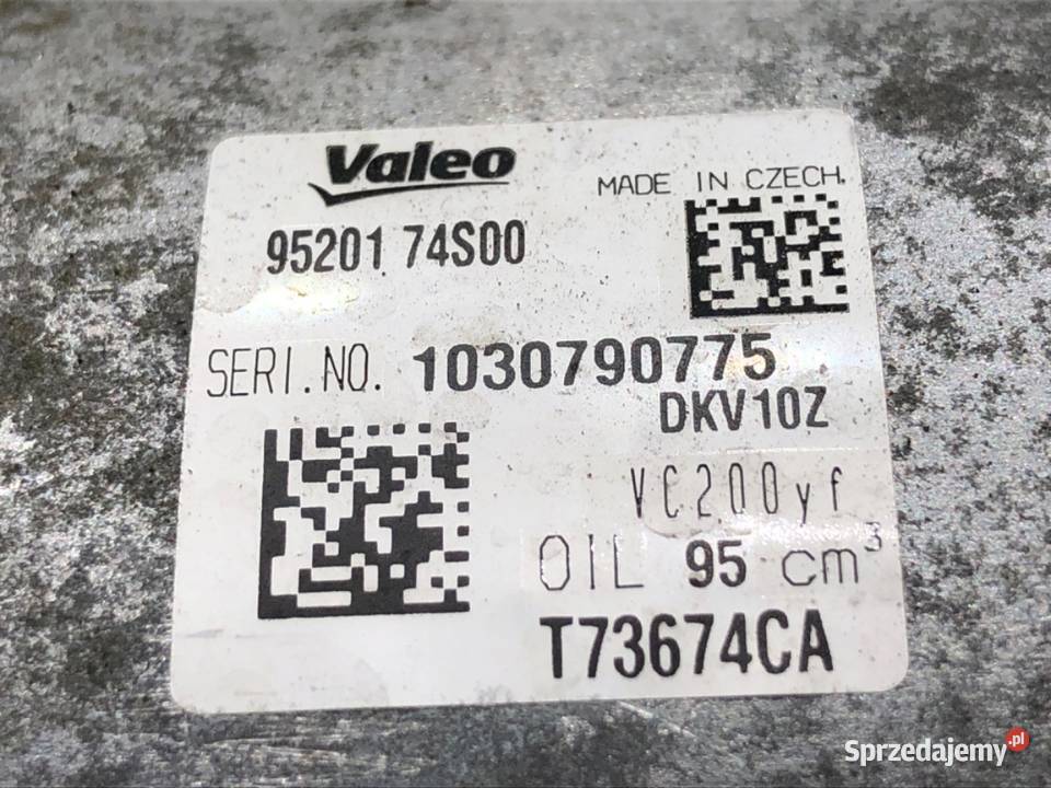 SPRĘŻARKA KLIMATYZACJI SUZUKI SX4 9520174S00 14 sprzedam