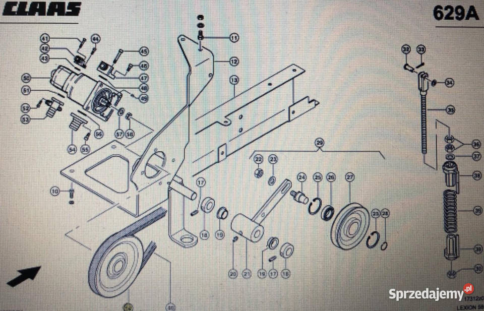 CLAAS 00 0628 959 1Claas koło pasoweClaas Lexion Jastrzębniki