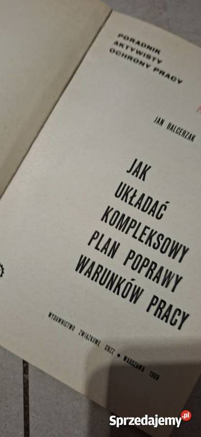 Unikat Poradnik BHP 1969 1 wydanie PRL rzadki Ostrów Wielkopolski