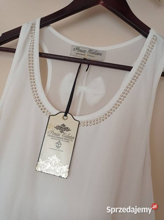 Biała bluzka z metką Hajnówka