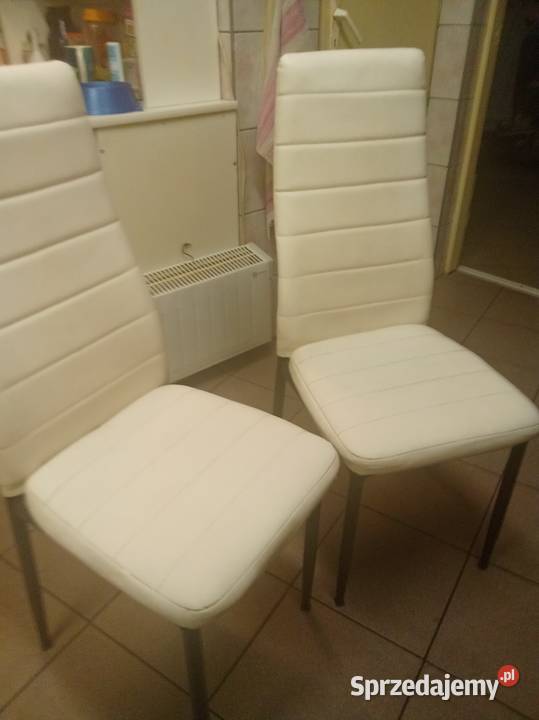 Dwa krzesła skóra nowe