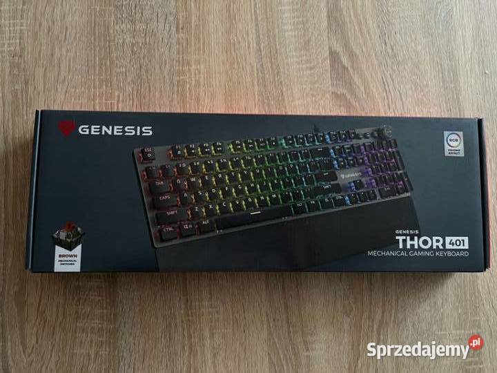 Genesis Thor 401 RGB Brown klawiatura wielkopolskie