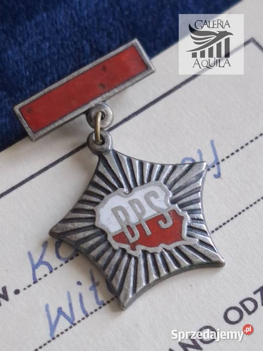 Odznaka Brygady Pracy Socjalistycznej dokument Wejherowo