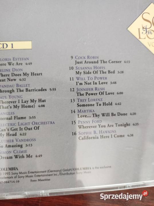 1995 columbia muzyka so in love cd1 cd2 muzyka CD Kielce