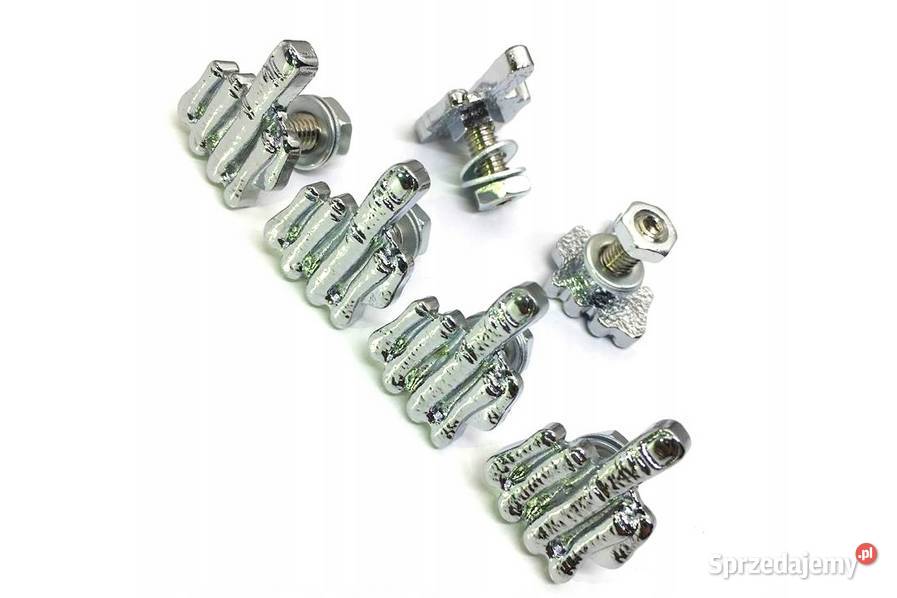 ŚRUBY OZDOBNE 4 DO TABLICY REJESTRACYJNEJ Sosnowiec