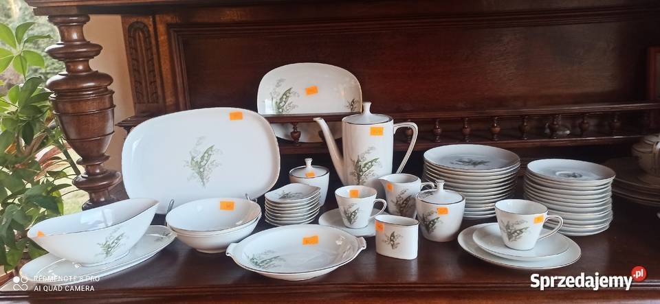 Konfiturówka Konwalie Krautheim Selb Bavaria Porcelana i szkło pomorskie Gdańsk