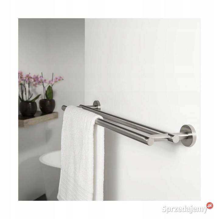 WIESZAK NA RĘCZNIKI PODWÓJNY STAL NIERDZEWNA Bielany Wrocławskie