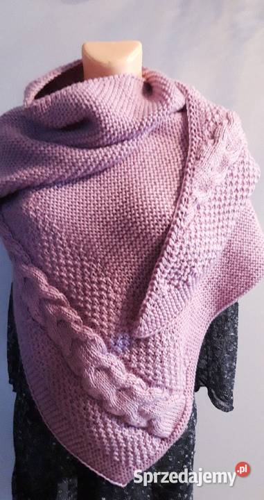 Chusta robiona na drutach Zamość