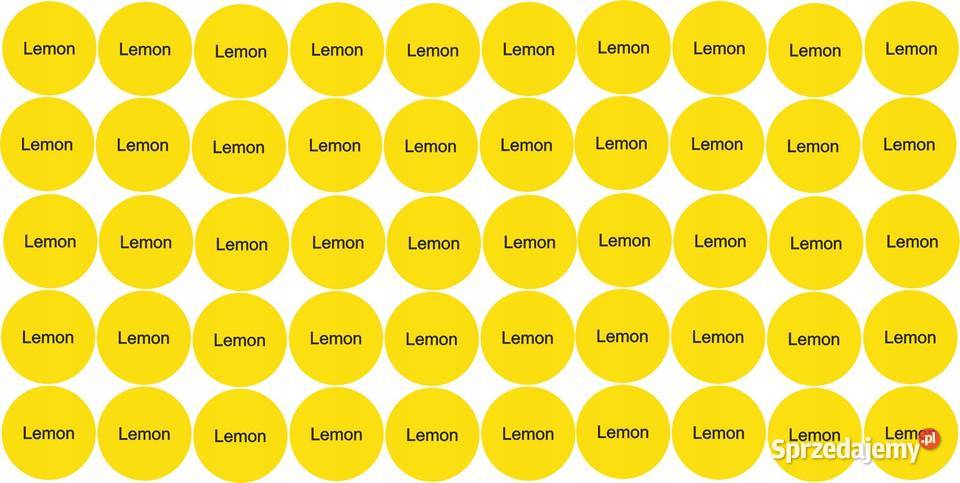 Etykiety naklejki na olejki eteryczne 50 Lemon Kamionna